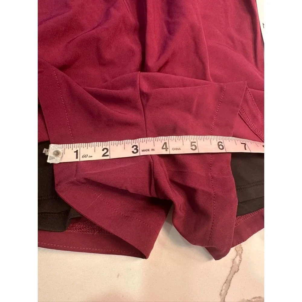 Nine‎ West Active Womens Berry Pink Built-in Liner Running Shorts Size M NWT